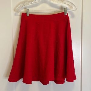 Disney x Lauren Conrad red Mickey Mouse a line flare skirt size S VGUC stretchy
